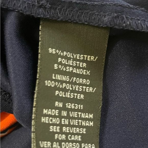 Ronni Nicole Women's Abstract Paisley Cold Shoulder Dress Blue Orange Size 12 - Picture 11 of 16